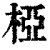 椏(印刷字体·清·康熙字典)